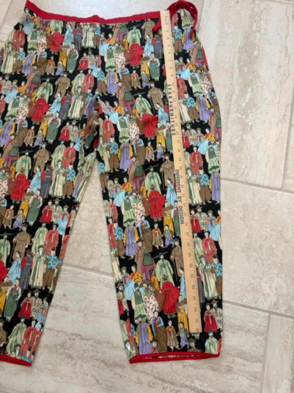 Natori Dynasty Lounge Pajamas 2 Piece Asian Print 2XL Art To Wear Retail $160 - Picture 13 of 14